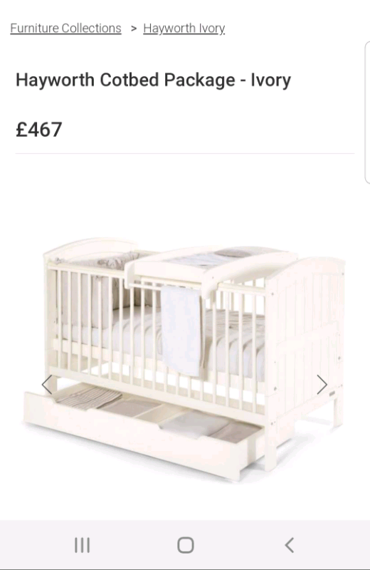 mamas and papas hayworth cot bed